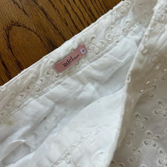 Udel Tween white eyelet maxi skirt - Size Small - Picture 2 of 2